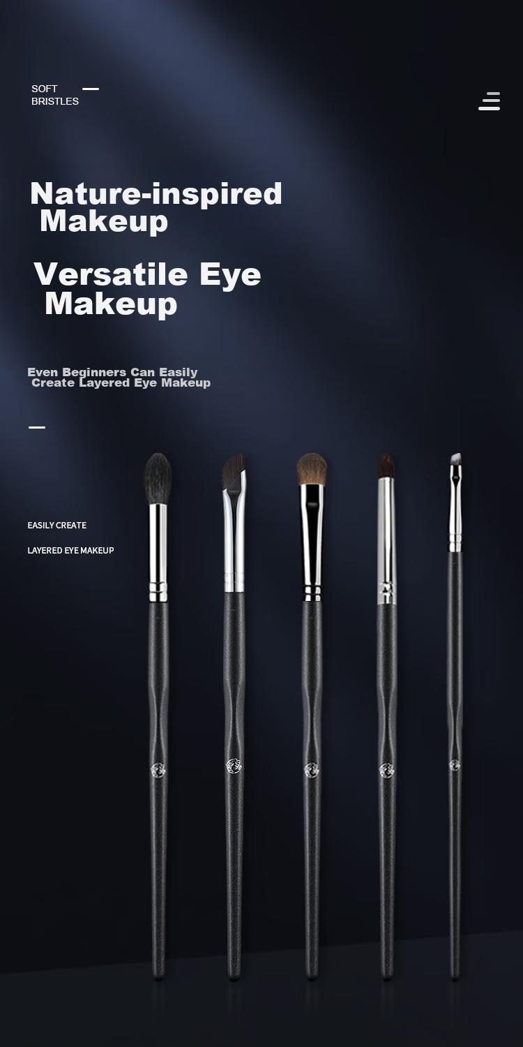 ENERGY Makeup Brush Eyeliner Knife Blade Brush, 1 Piece Master Series M136, Soft Skin-Friendly Cangzhou Makeup Brush, Soft Bristle Tool 2