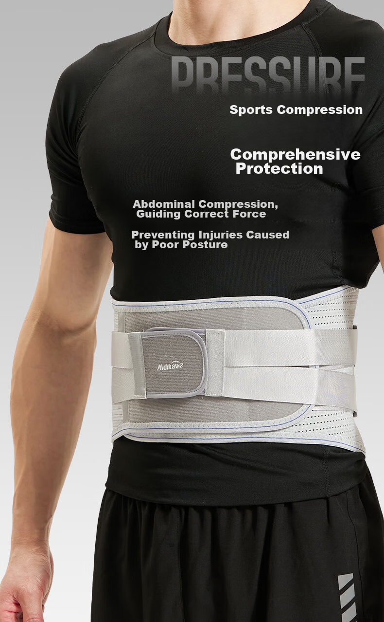 Mdikawe Back Support Belt for Lumbar Disc, Fitness Exercise Deadlift Squat Waist Trimmer, Unisex Running Abdominal Support Waist Brace XL 10