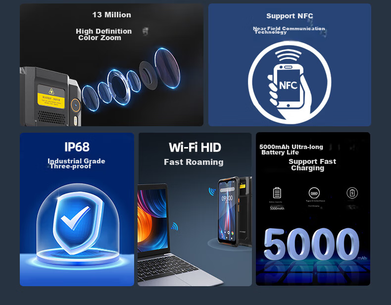 Haikangwei IDP5204, 64GB Handheld PDA Data Collector, Barcode Scanner, Android Mobile Terminal, Express Delivery Inquiry, Payment Collection, Cashier, Warehouse Supermarket Inventory Machine 5