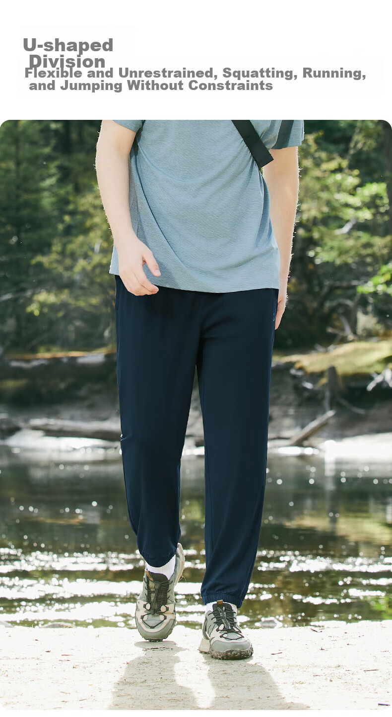 TECTOP Casual Pants, Lightweight Outdoor Men's Breathable Trousers, 2422151ZZ Men's Classic Black S 11