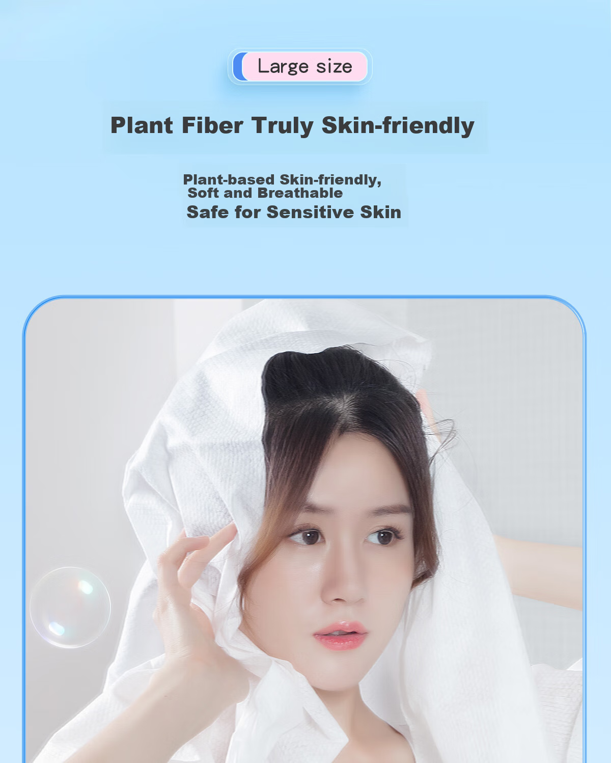 Mianzhirun Disposable Bath Towels, Pack of 10, Thickened Large Size [70*140cm], Individually Wrapped, Portable Bath Towels for Travel And Business Trips 4