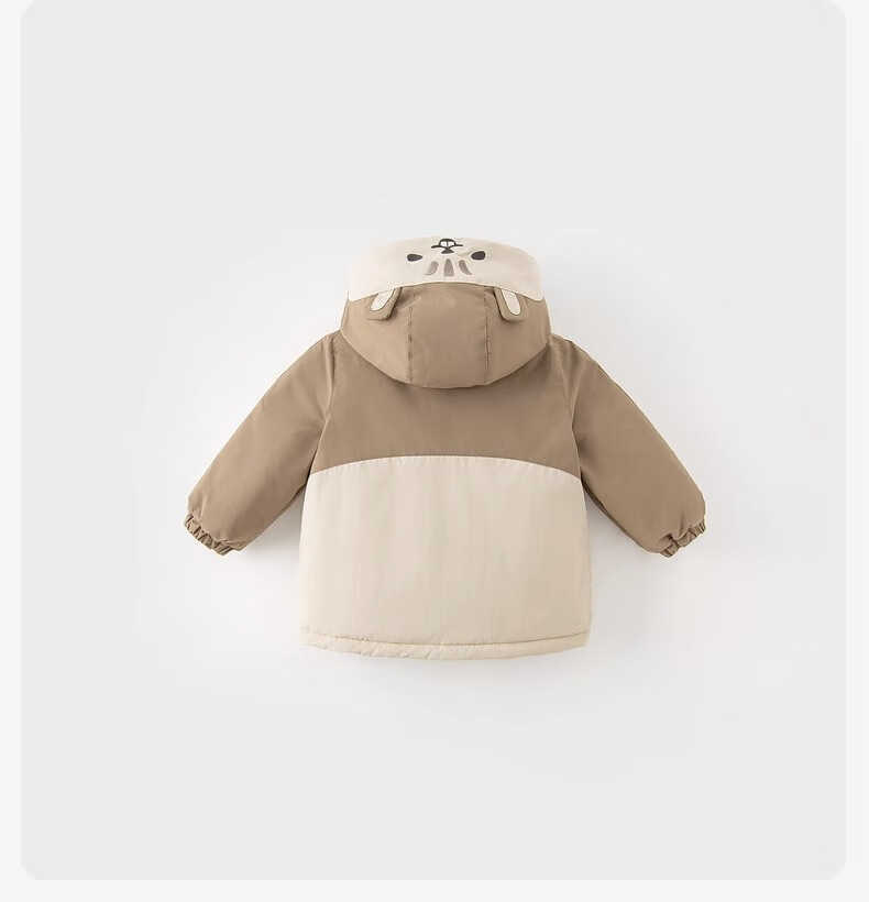 DAVE & BELLA Kids Waterproof Warm Cotton Padded Winter Jacket for Boys and Girls Thickened Baby Cotton Coat 8