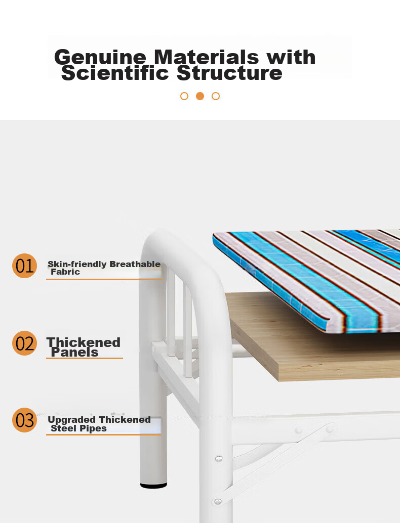 Quanpinwu Folding Bed, Single Bed, Nap Bed, Simple Portable Bed for Rental Apartments, Hospital And Home Use, Accompanying Bed, Camp Bed 5