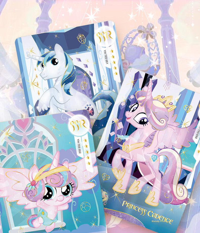 Kayou My Little Pony Card Game Full Box Fun Pack with 3 Rounds, Official My Little Pony Black-Backed CR Cards 4