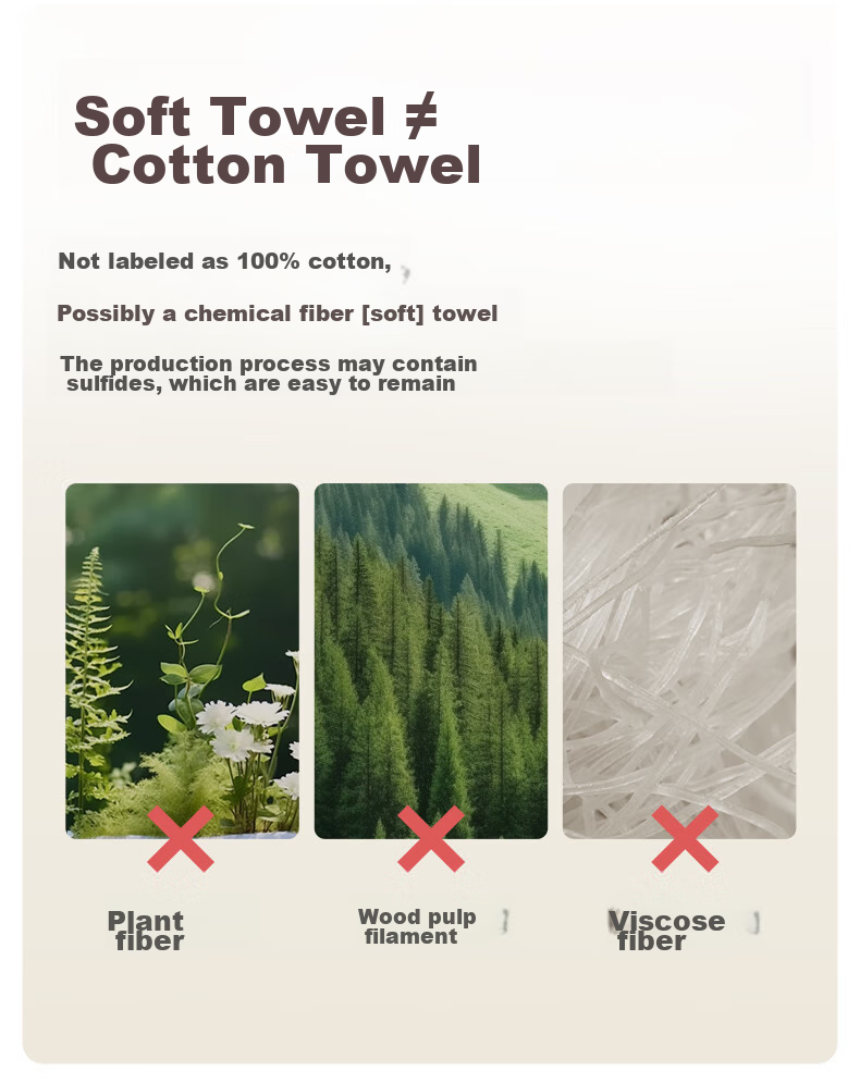 PurCotton [Sun Yingsha's Choice] Extra Large And Thick Baby Soft Cotton Wipes Hanging Face Towels 100% Pure Cotton 140 Sheets 1 Pack 4