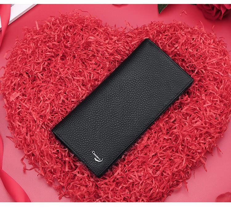 CROCODILE Top-Grain Leather Crocodile Pattern Stylish Men's Long Wallet Vertical Style Billfold Men's Birthday Gift for Boyfriend CT090 3
