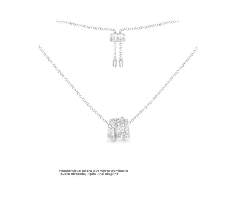 APM Monaco Multi-Loop Lucky Slim Waist Necklace Sweater Chain Women's Light Luxury High-End Gift for Wome 4