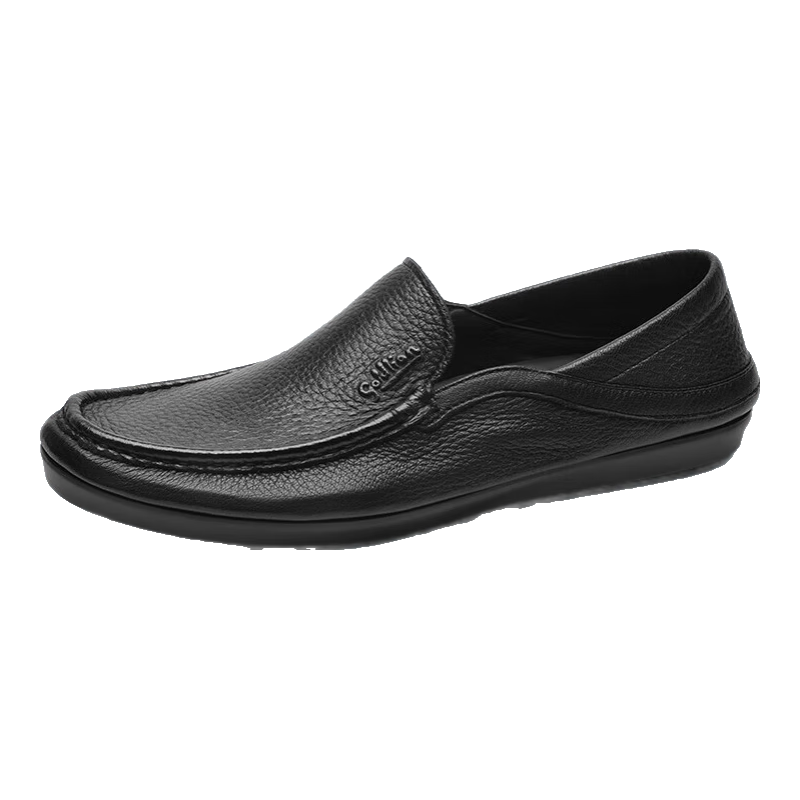 Goldlion Men's Loafers Casual Lightweight Dual-Wear Business Suede Shoes G559410402AAB Black Size 43