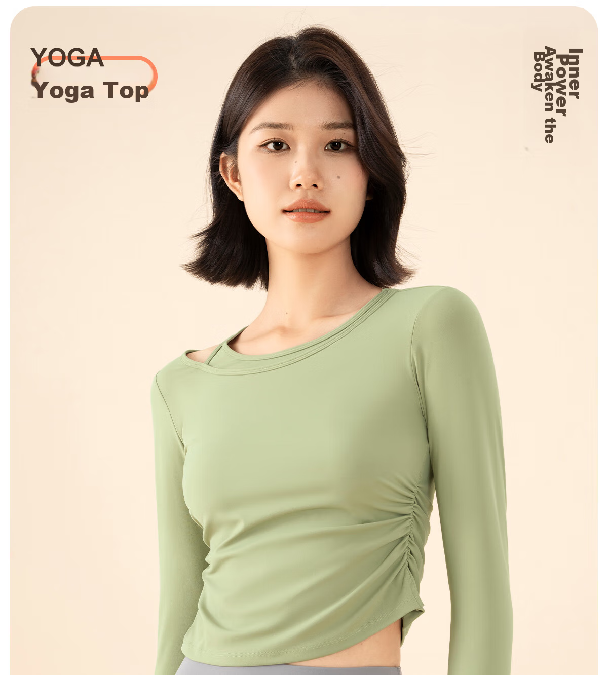 361° Yoga Top for Women, 2024 New Long-Sleeve Fitness Wear, Autumn And Winter High-End Pilates Sports Top for Wome 2