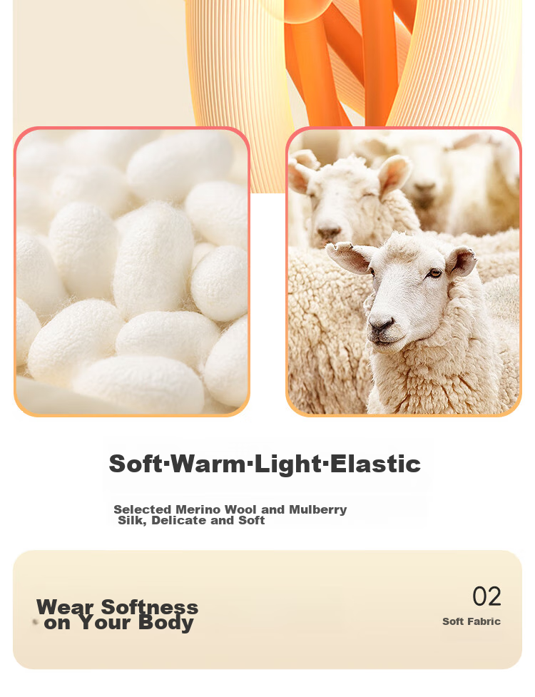 LangSha [Containing Wool And Silk] Children's Thermal Underwear, Boys And Girls Autumn And Winter Thermal Top And Bottom, Baby School Uniform Essential Set 4