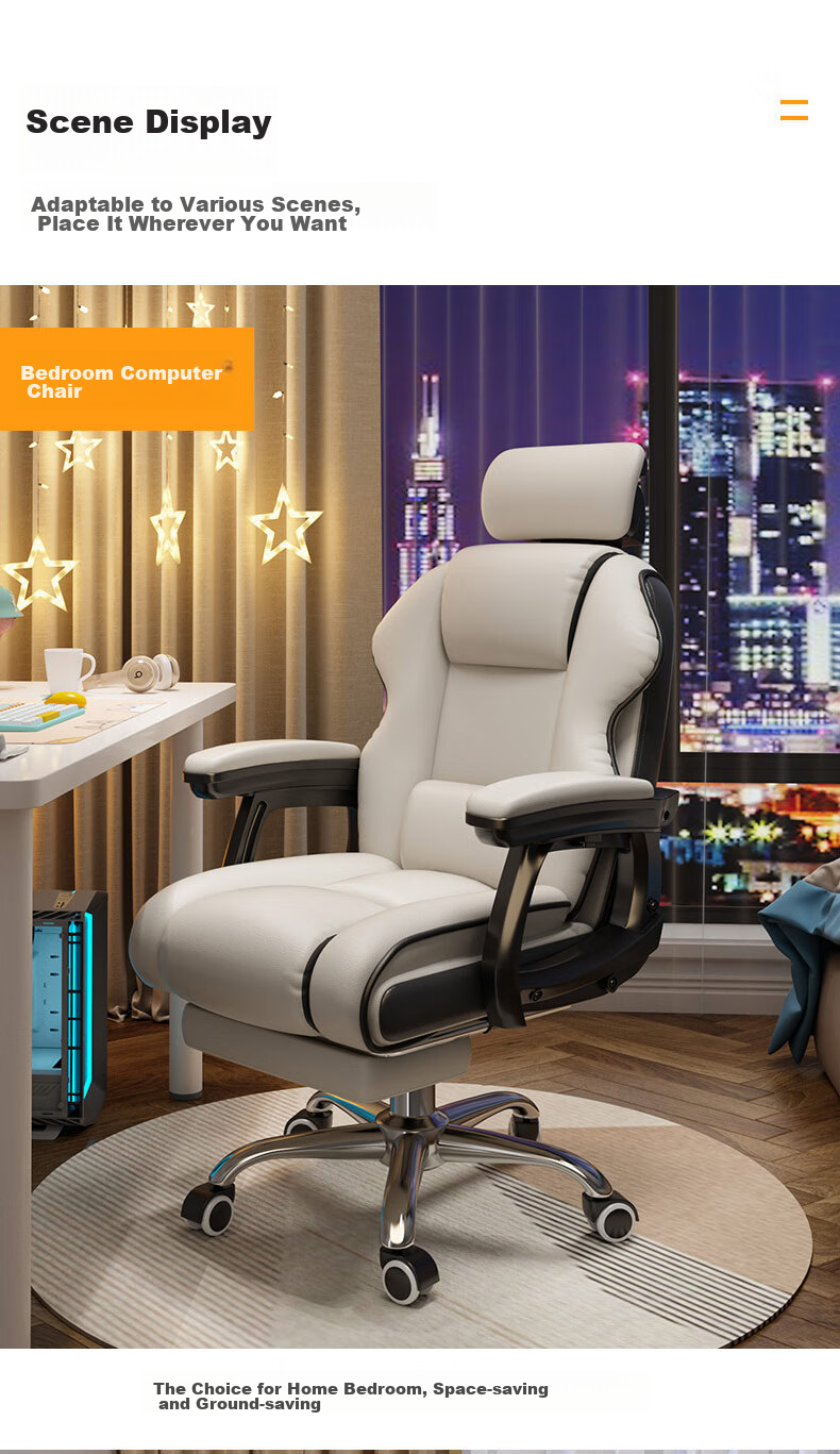 Chibailun Ergonomic Office Chair, Computer Gaming Chair for Home Use, Study Chair, Executive Chair with Adjustable Height And Swivel Functio 12