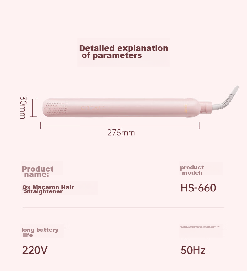 AUX Straight Hair Iron for Women, Bangs Clip, Curl Straightener, Long-Lasting Styling, Dual-Purpose Straight And Curl Iron, Hair Curling Tool, Upgraded Ceramic/ionic Dual Protection Hair Care Gift 26