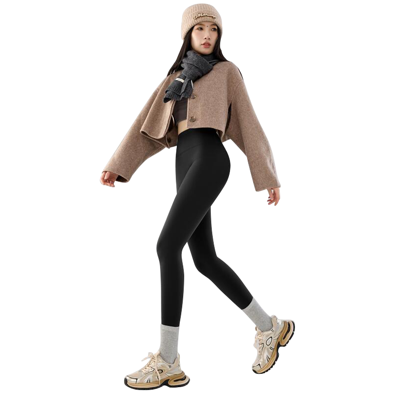 LangSha Shark Skin Leggings for Women, High-Waisted Thin Spring And Autumn Style, Tummy Control Slimming Tight-Fitting Sports Yoga Pants for Outdoor Wear