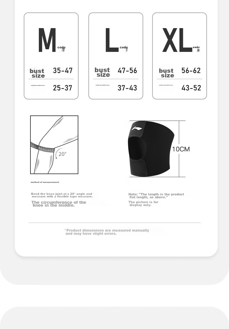 Li-Ning Knee Brace, Meniscus Sports Joint Patella Fixation Strap, for Men And Women, Running, Hiking, Badminton, Knee Support, Thi 18