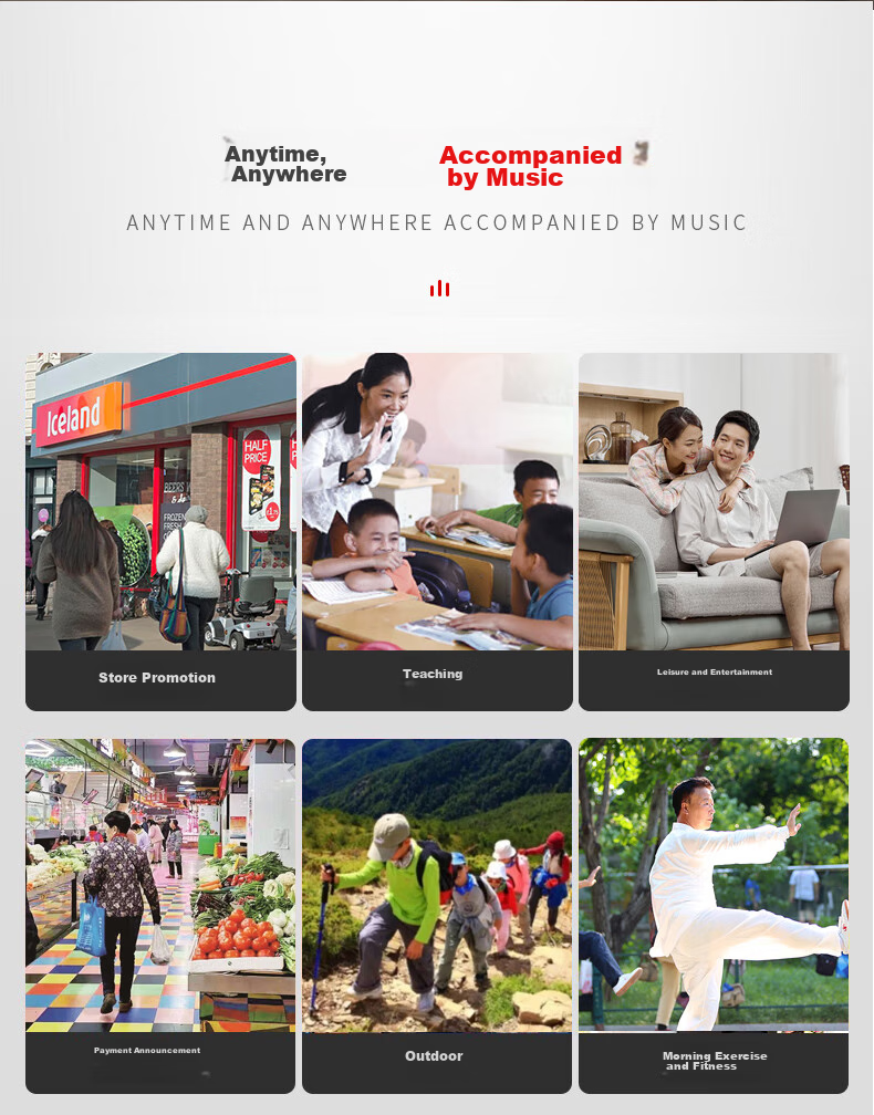 Aiguozhe T51 Bluetooth Speaker, Outdoor Square Dance Sound System, High Volume Handheld Portable Speaker, Small Home Subwoofer Amplifier, Street Vending Payment Player 10