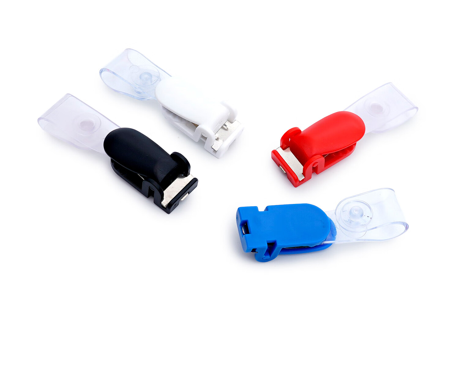 Weiji Flip-Open Plastic ID Holder, Blue, Securely Fastened, Suitable for Various IDs, Cards, Exhibition Passes, Work Permits, Employee Badges, Chest Cards, 10/Pack, 7002-BL/10 7