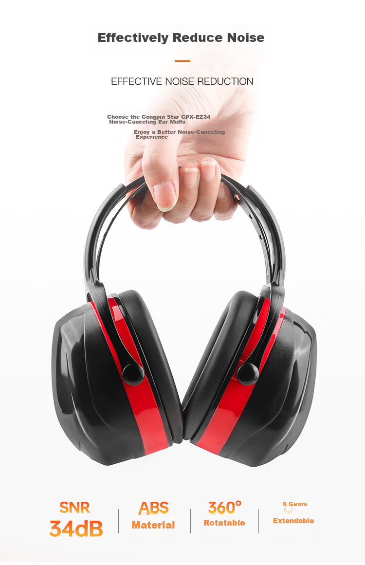 Gongpinxing Soundproof Earplugs, Noise Reduction Sleep Aid, Noise Cancellation, Industrial Noise Reduction, Anti-Interference Headphones GPX-EZ10534 3