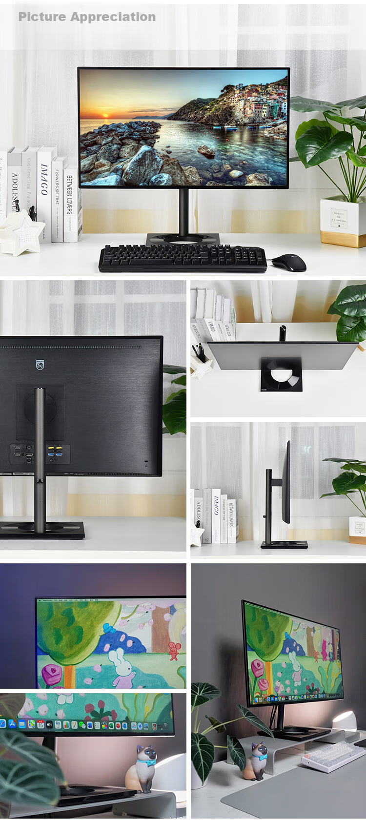 Philips 27-inch 4K 120Hz Advanced NanoIPS Black 2.0 Hardware Blue Light Filter Type-C 96W HDR600 Office Design Monitor 27E2F7901D 23