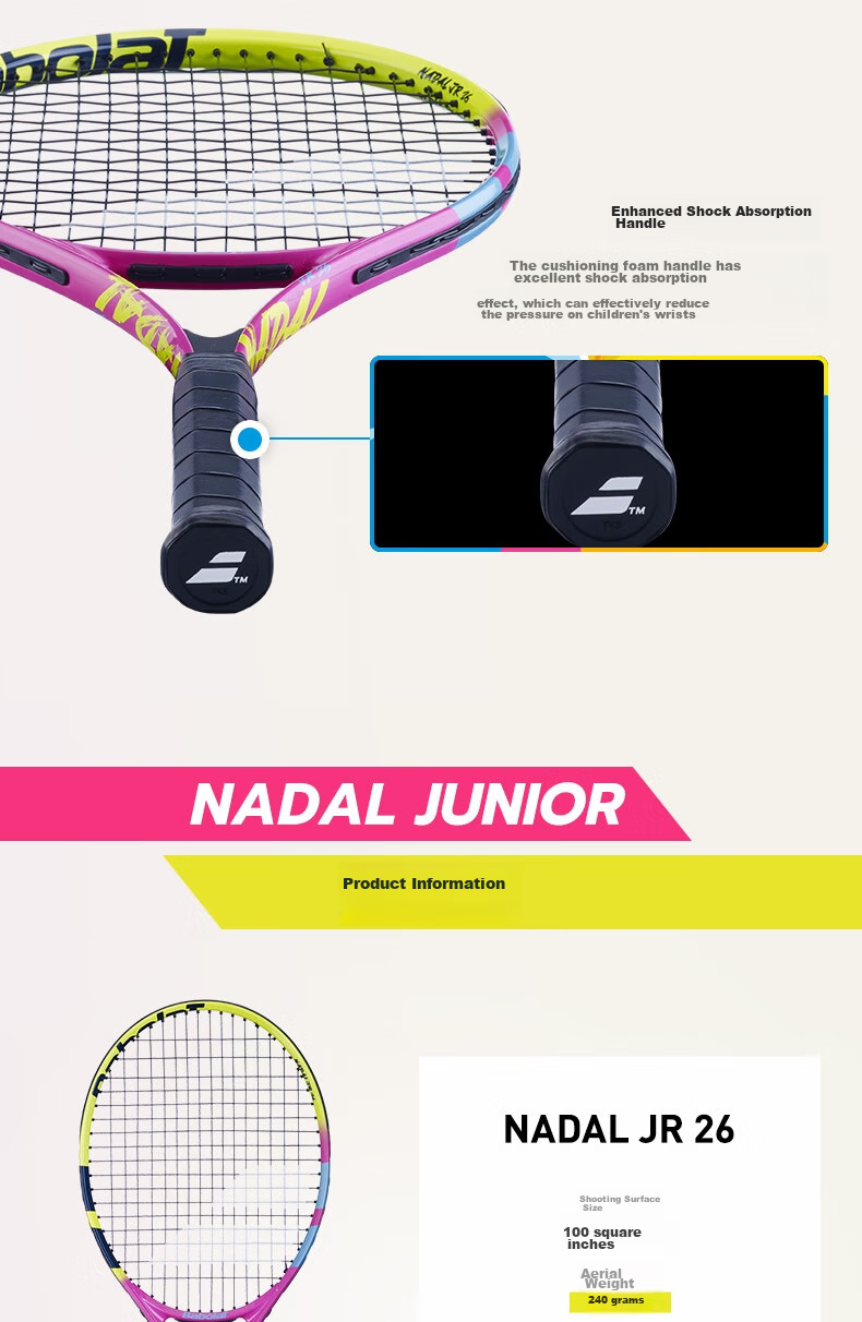 Babolat NADAL JUNIOR Series, Nadal Children's Beginner Tennis Racket, Babolat 3