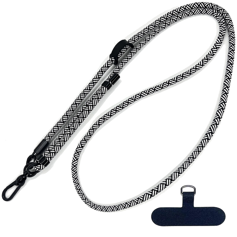BZBC Phone Lanyard Neck Strap Crossbody Carrying Universal Phone Case, Durable Long Style [Ring Holder + Clip], Zebra Color