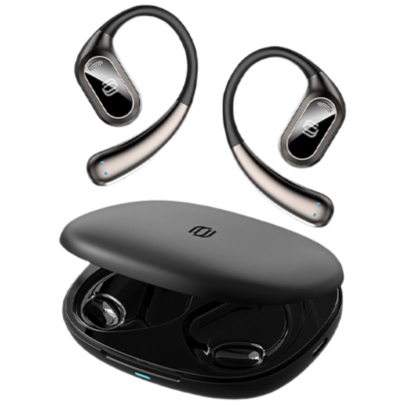 Jingji Ultra-Long Battery Life Sports Running Fitness Sweat-Resistant Comfortable Long-Wear Non-Painful Open-Air AI Calling Noise-Cancelling Bluetooth Headphones, 2026 New Model Compatible with Apple Huawei Xiaomi