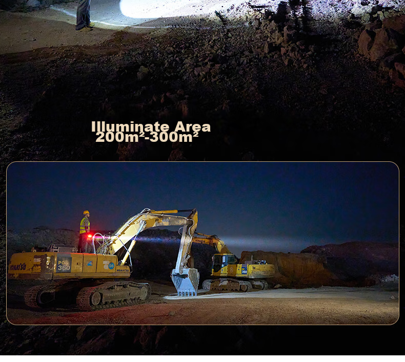 Xiaoyeren Multifunctional High-Power Flashlight Outdoor Long Battery Life Military Super Bright Home Patrol Work Auto Repair Rechargeable Camping Light 9
