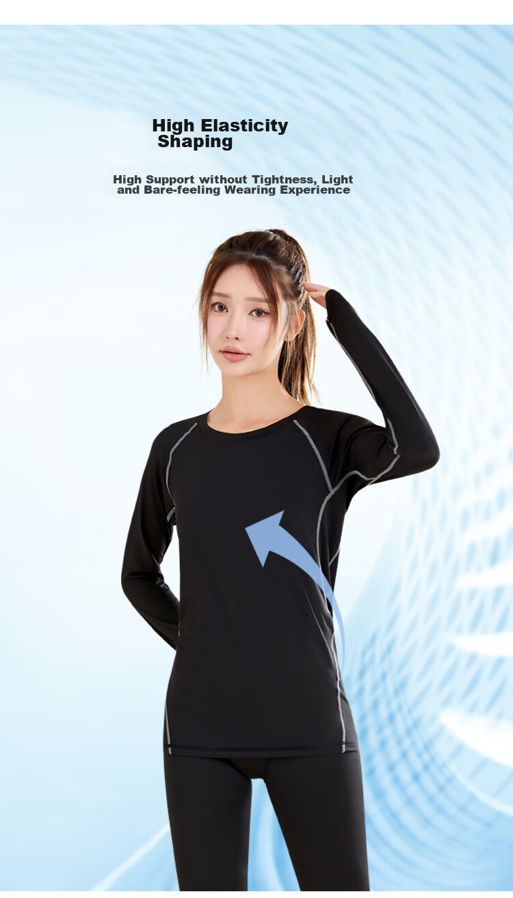 FANDIMU Women's Sports Set, Running Outfit, Yoga Track And Field Fitness Wear, Breathable High-Elasticity Basketball Badminton Training Clothes 7
