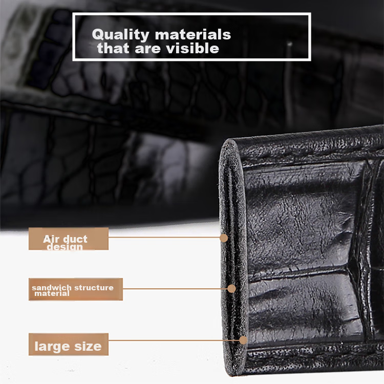 CROCODILE [Double Bone Crocodile Skin] Belt Gift Box, Men's Cowhide Business Inner Wear Automatic Buckle Waistband, Birthday Gift D261 10
