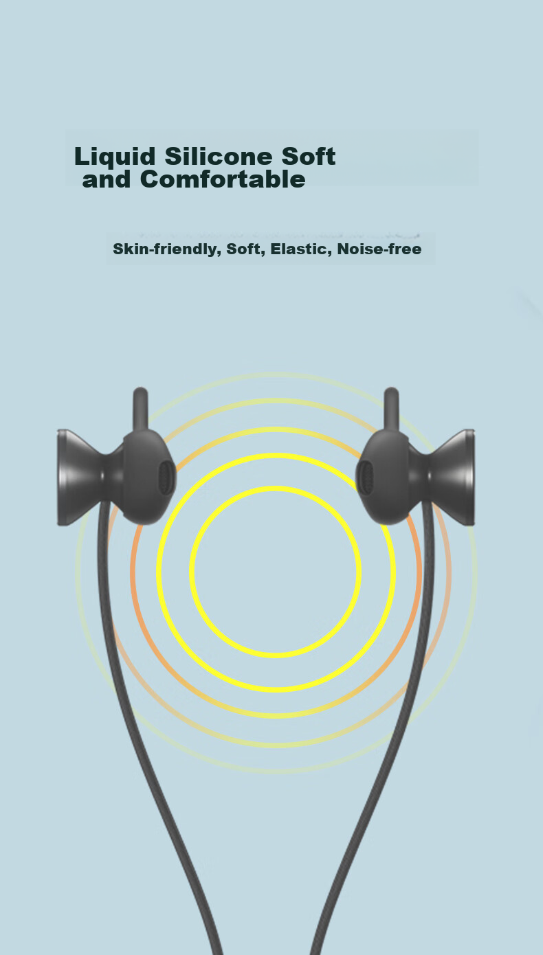 Masentek ES23 Earphone Tips, Compatible with Huawei Freelace Active Edition, Honor X Sport PRO, AM66 Bluetooth Earphones, HUAWEI Silicone Tips Accessories, Black Small 5