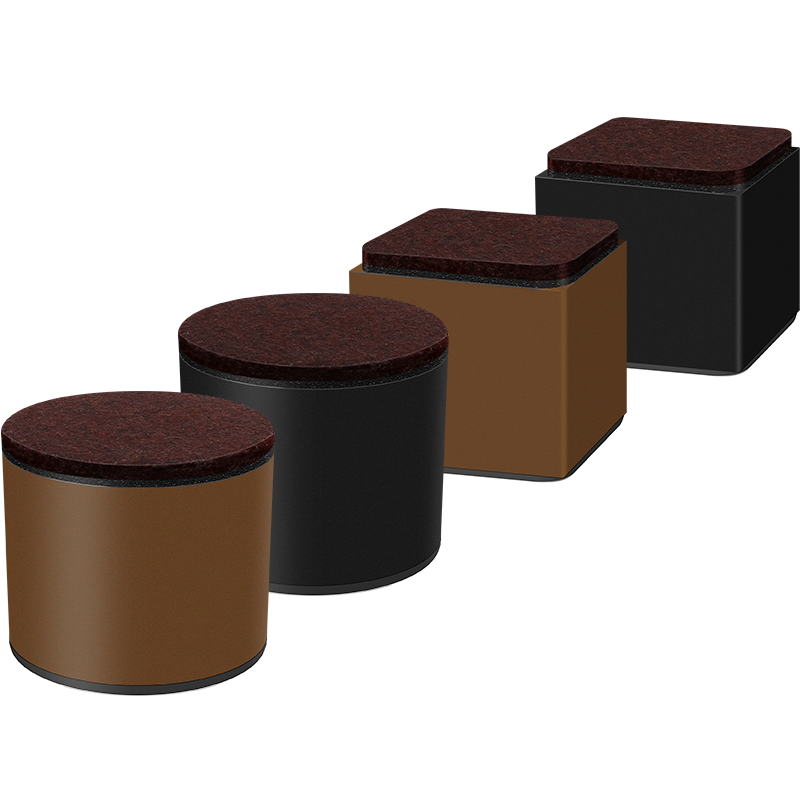 Hujia Carbon Steel Height-Increasing Foot Pads, Table And Bed Leg Cabinet Height-Increasing Pads, Load-Bearing Metal Furniture Height-Increasing, Anti-Rust Height-Increasing Blocks