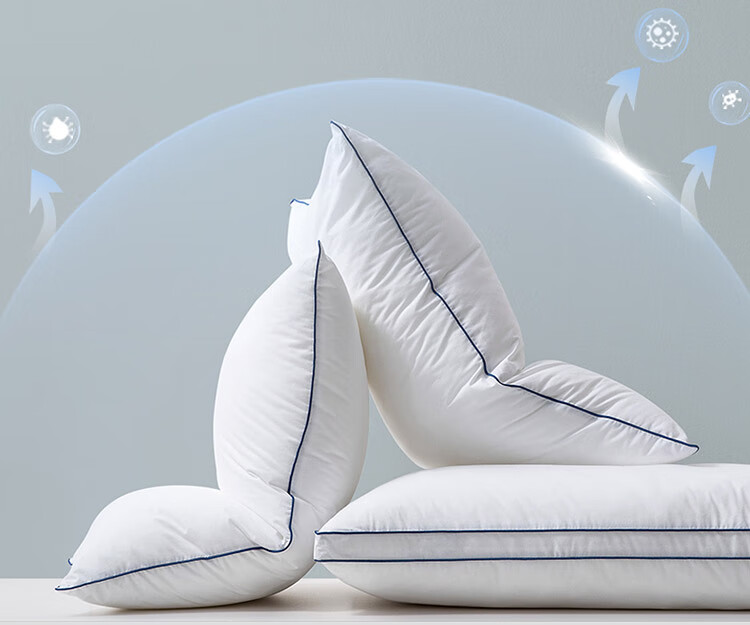LOVO Luolai Home Textiles Double Pillow Set for Couples And Students' Dormitory, 47*73cm 4