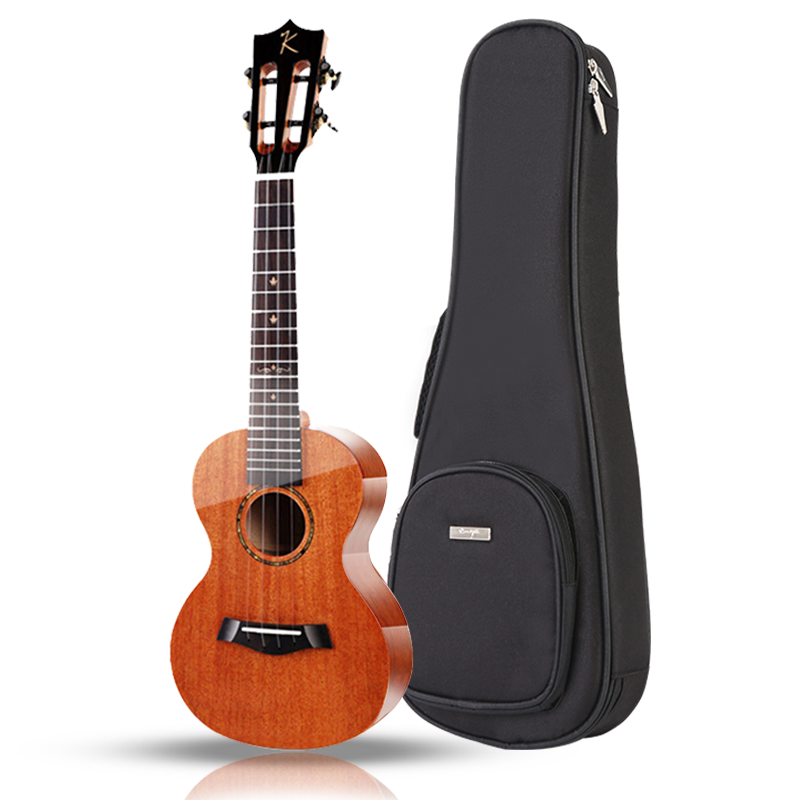 Kaka KUT-MAD Ukulele, Mahogany Solid Top, 26-Inch Small Guitar