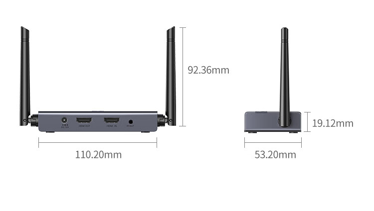UGREEN HDMI Wireless Screen Mirroring Device, High-Definition Conference Sharing Tool, Compatible with Laptops And Desktop Computers for Connecting to TVs, Monitors, And Projectors, Point-To 200-Meter Transmission Device 60200 29
