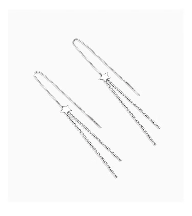 Dijing Butterfly Tassel Earrings for Women, Silver Earrings with Long Studs, New 2026 High-End Style, Birthday Gift for Girlfriend 8