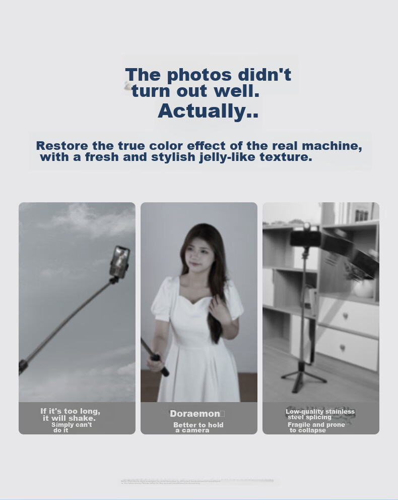 Shuotu [Professional Shooting - 1.9 Meters] Selfie Stick Tripod, Phone Floor Stand, Handheld Anti-Shake Selfie Device, Portable Travel 360-Degree Rotation Fully Automatic Live Streaming Stand 1