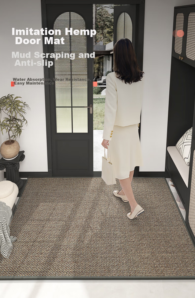 Dajiang Entrance Mat, Doorway Rug, Entryway Doormat, Foyer Mat, Luxurious High-End Carpet for Entrance, 80x120cm 1