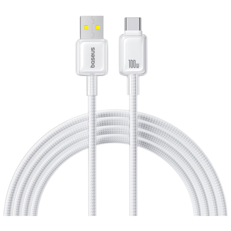 Baseus Type-C Data Cable, 6A Super Fast Charging 100W/88W/66W/40W, Compatible with Huawei Honor Charging Cables, Suitable for Xiaomi Android Phones And Tablets, Mate70/60/50, 2 Meters