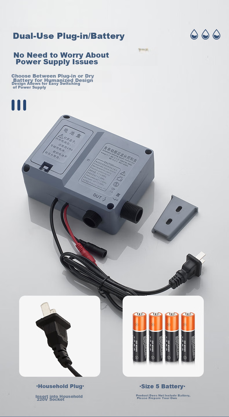 KEGOO Sensor Faucet, Single Cold Basin Battery Model, Automatic AC/DC Electric K1039 for Bathroom Sink And Washbasi 8