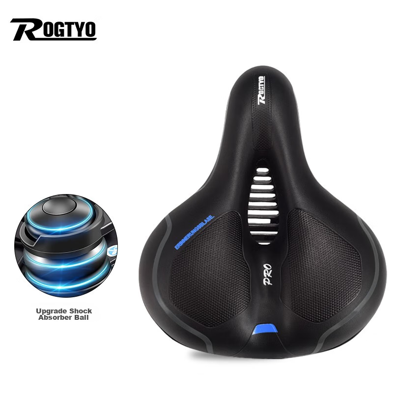 ROGTYO Bicycle Seat, Mountain Bike Saddle, Thickened Universal Seat Cushion, Bike Seat Accessory