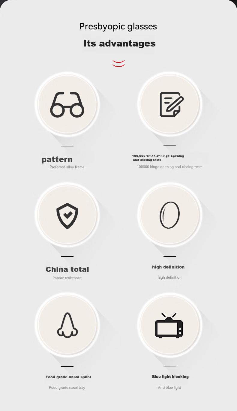 Xiyanghong Reading Glasses for Men, High Definition Anti-Blue Light Full Frame Durable Stylish High-End Reading Glasses E9106 Gold 150 Degrees 4