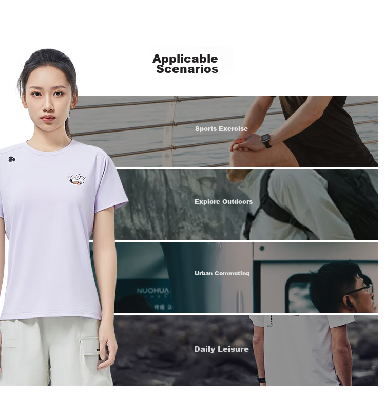 SCALER Ice Rainbow Quick-Dry T-Shirt for Men And Women, Spring/summer New Arrival, Sports Running Breathable Round Neck Outdoor Short Sleeve F4115567 16