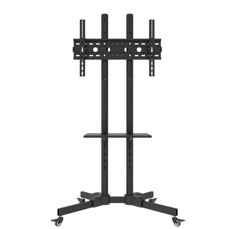 Geer Mobile TV Stand (32-75 Inches), Video Conference Smart Screen Trolley, Universal Floor Stand And Wall Mount for TVs