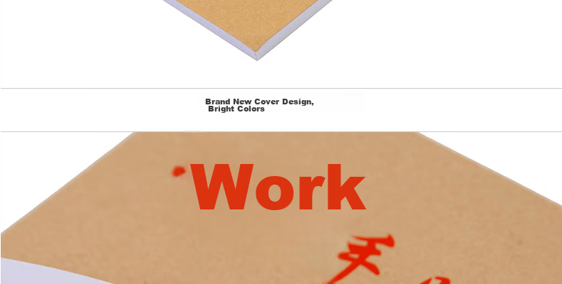 DiLe Premium Series 36K Work Manual Custom Notebook Kraft Paper Small Size Work Manual Journal Pocket Notebook 60 Sheets/book 4448-36K (Pack of 10) 12