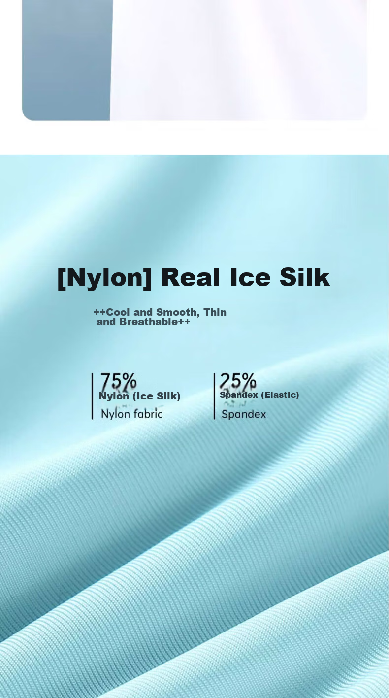Hengyuanxiang Men's Tank Top, Seamless Undershirt, Ice Silk Fabric, Large Size, Loose Fit, Sleeveless, Inner Wear, Sweat-Absorbing Shirt for Autumn Season, Sky Blue 4