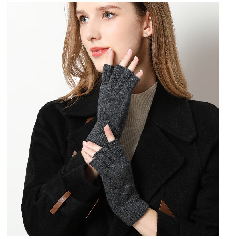 TUCANO Men's Wool Touchscreen Gloves Thickened Warm Winter Cycling Driving Knitted Gloves Gift for Boyfriend 11