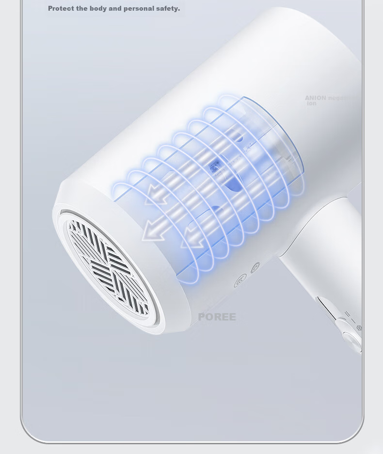 FLYCO Bo Rui Hair Dryer, Home Use, Negative Ion, High Power, Gentle on Hair, Portable, for Dormitory Use, Hair Blower, Smart Temperature Control, LED Display, Gift for Girls, PH1637 16