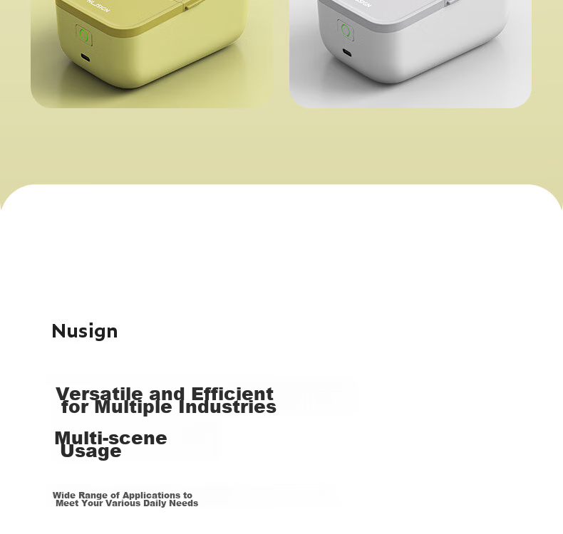 Deli Niusai Q5 Green Smart Bluetooth Thermal Label Printer, Home Storage Back-To Name Tag, 50mm Handheld Portable Clothing Hanger Tag, Retail Food Price Label Machine 6