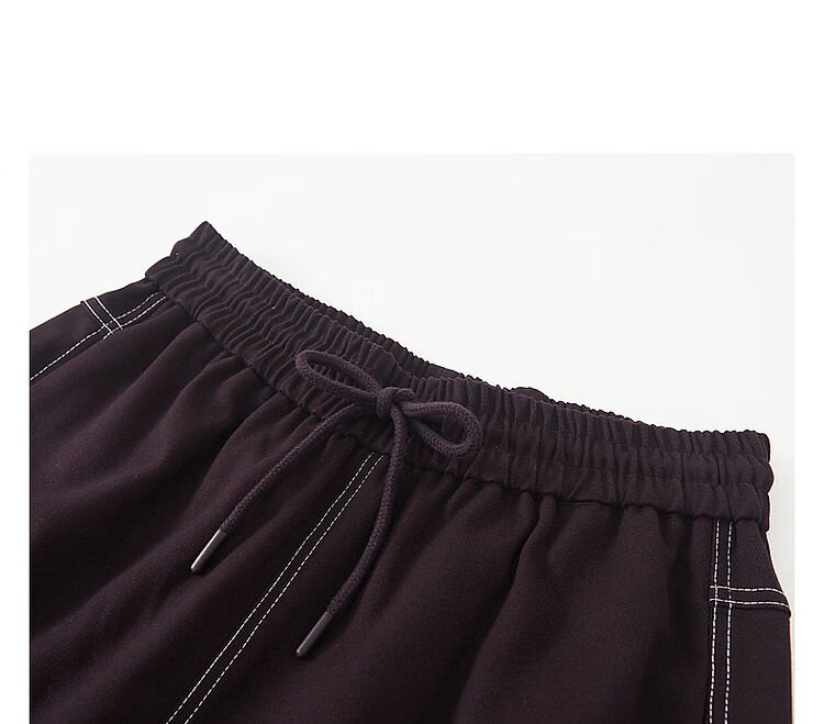 Dme Lazy Stylish Winter Thick Smooth Slanted Pattern Long Pants with Elastic Waist for Slimming Women's Casual Trousers, Purple, L 19