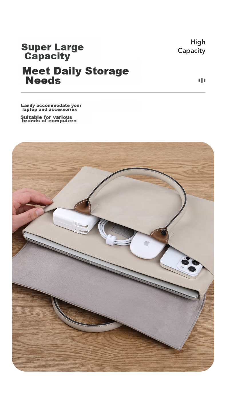 BRINCH Laptop Bag for Women, 15.6-Inch, Handheld, Suitable for Commuting And Business, Compatible with Apple And Huawei Laptops 4