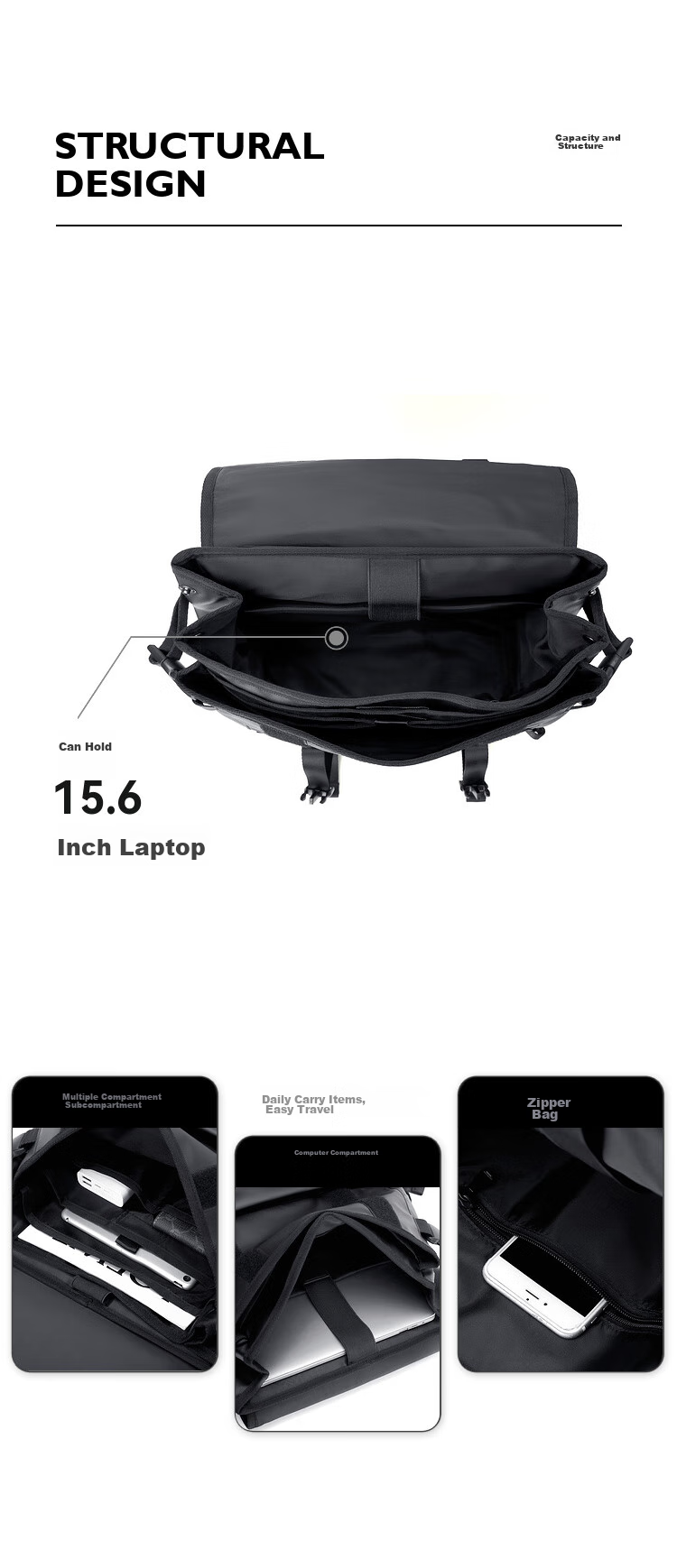 GOLF Laptop Backpack 15/16 Inch, Men's Casual Backpack for College Students, Business Trip And Outdoor Travel 11